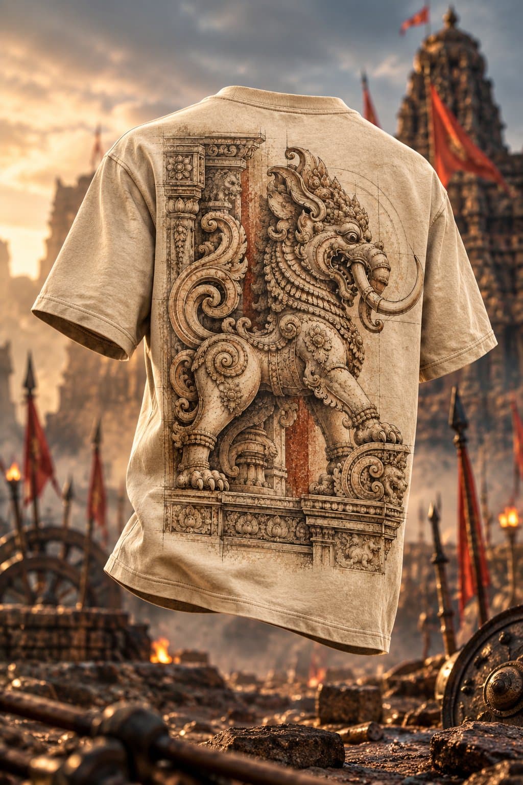 SIMHA YAZHI ARTISTIC TSHIRT